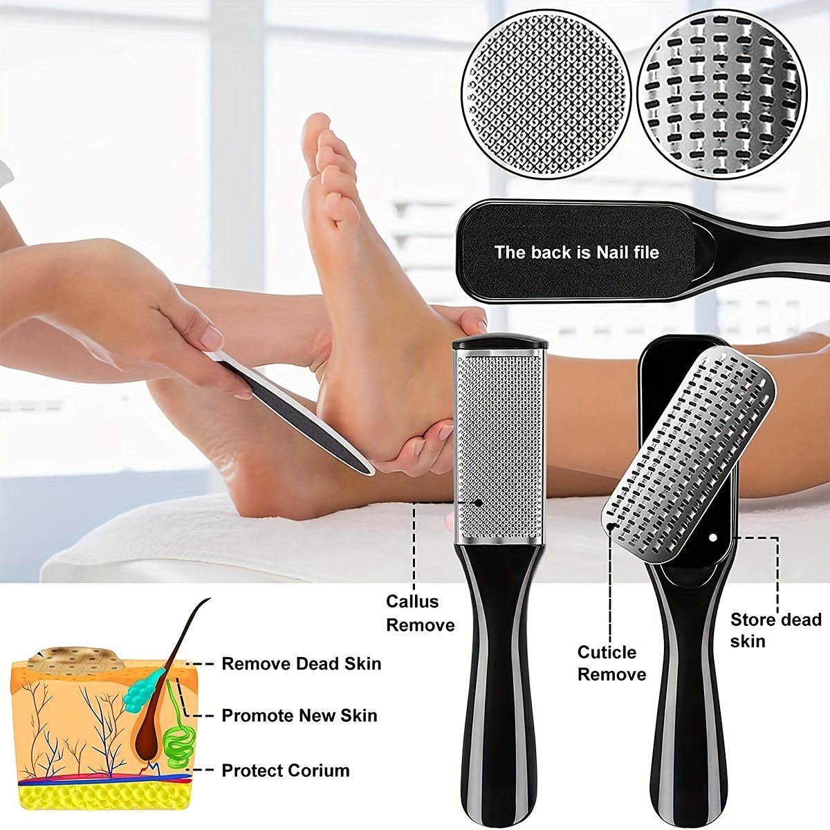 Power Tools Total - Stainless Steel Pedicure Tool Set Foot