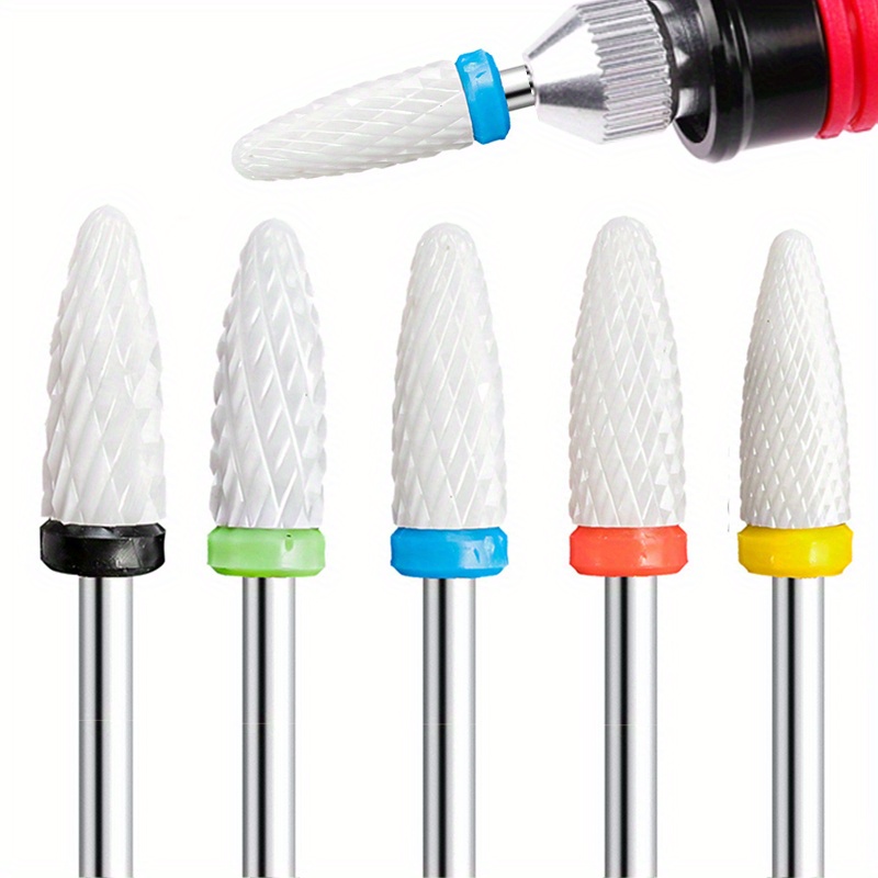 Power Tools Total - 1/2/4/5PCS Ceramic Nail Drill Bits Set