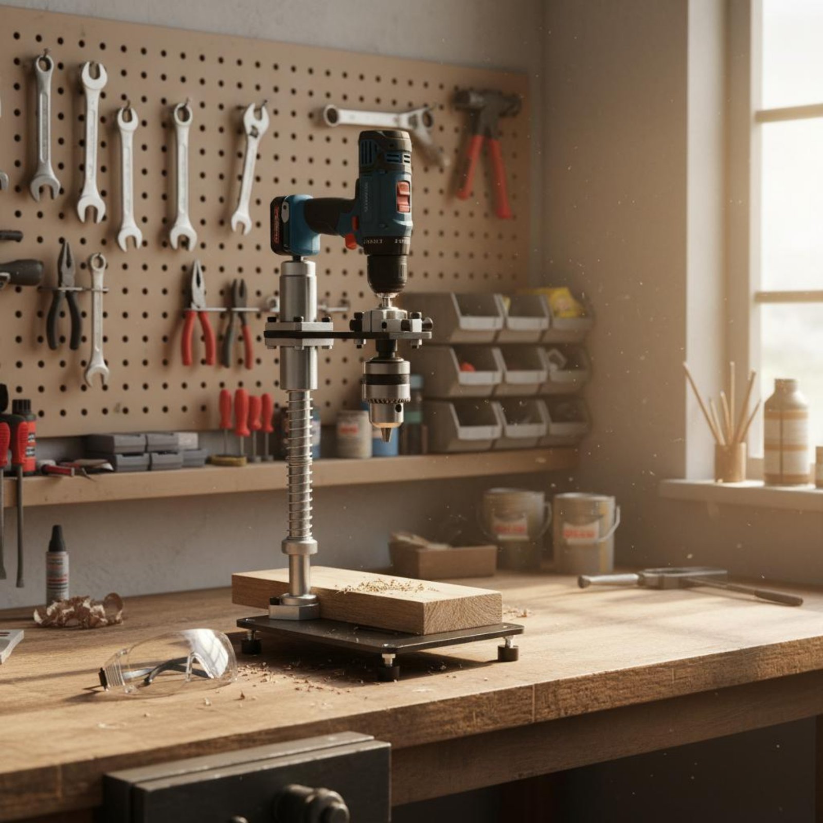 Power Tools Hand Tools - Hand Drill Press Stand Stable Clamping