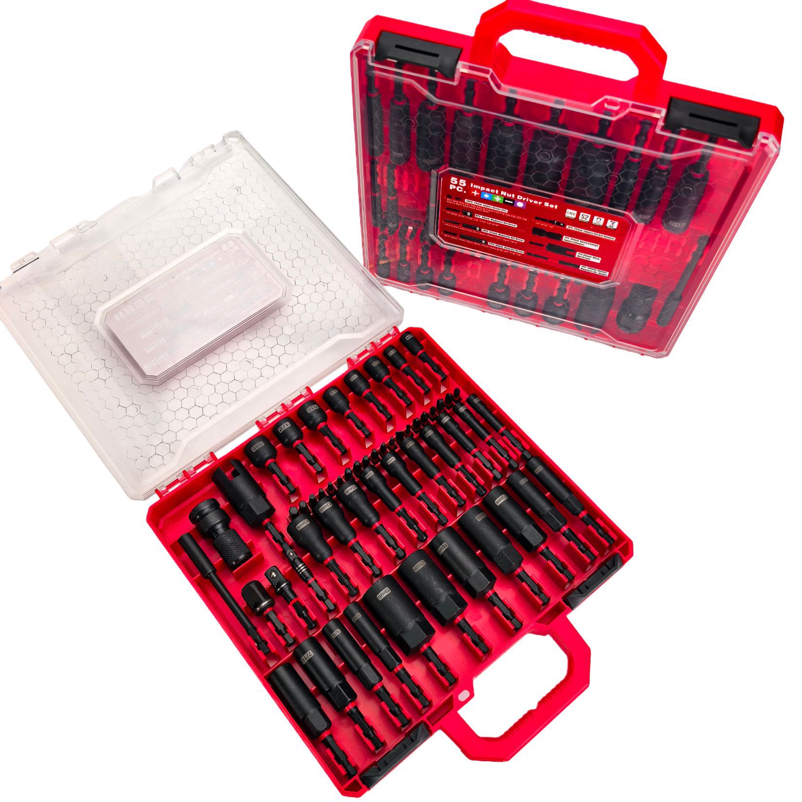 Power Z Tools - 55PCS Magnetic Impact Nut Driver Set