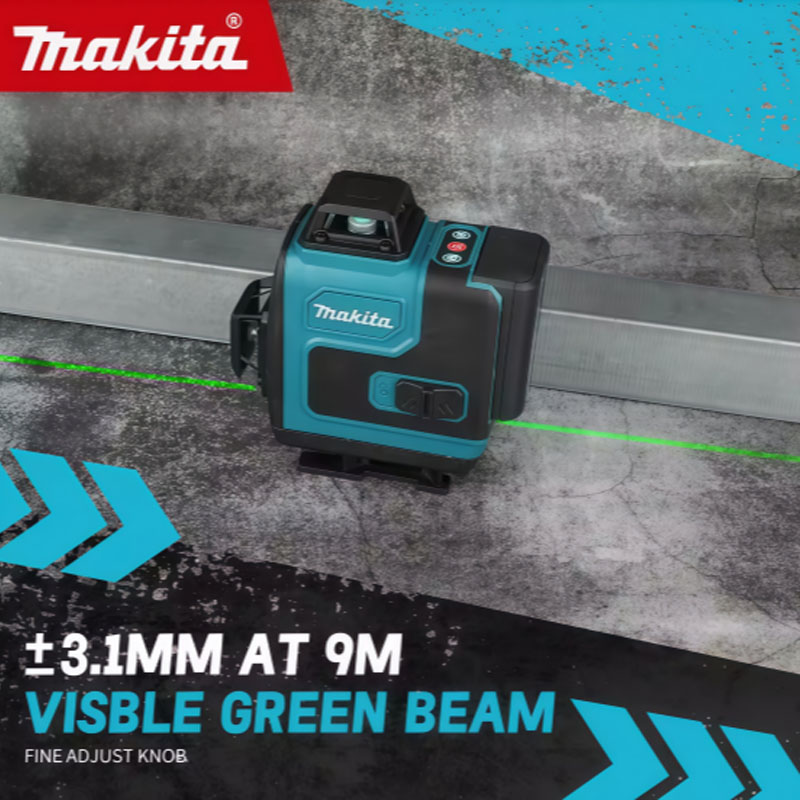 Power Tools Green - Makita High Precision Green Laser Leveler