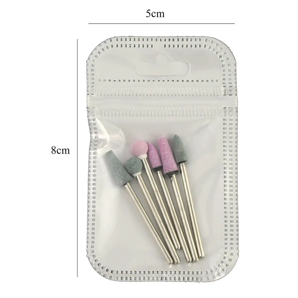 6pcs Nail Drill Bit Set Stone  - Power Tools Total ulasan dan harga