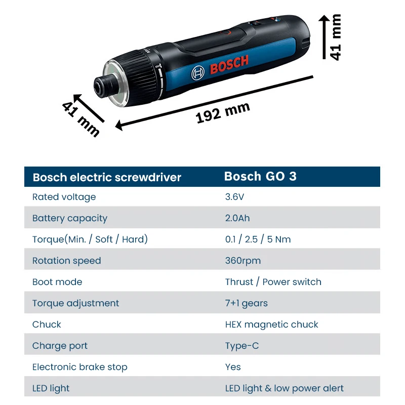BOSCH Go 3 Electric Screwdrive - Power Tools Hand Tools ulasan dan harga