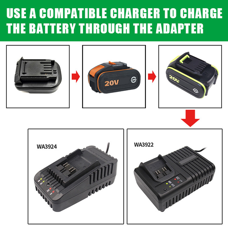 Battery Adapter Converter for  - Power Tools Green ulasan dan harga