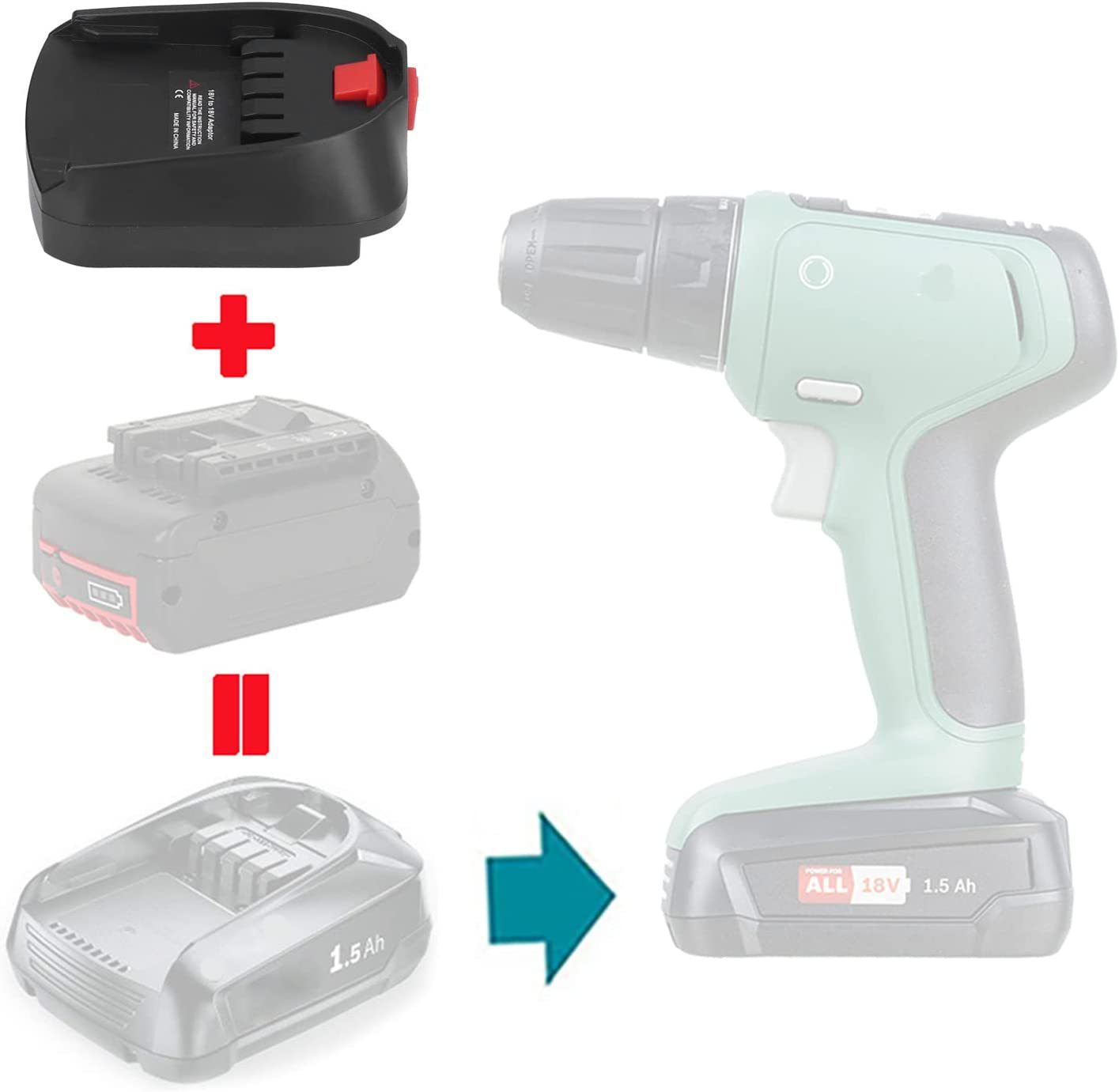 Battery Adapter Use For Bosch  - Power Tools Green ulasan dan harga