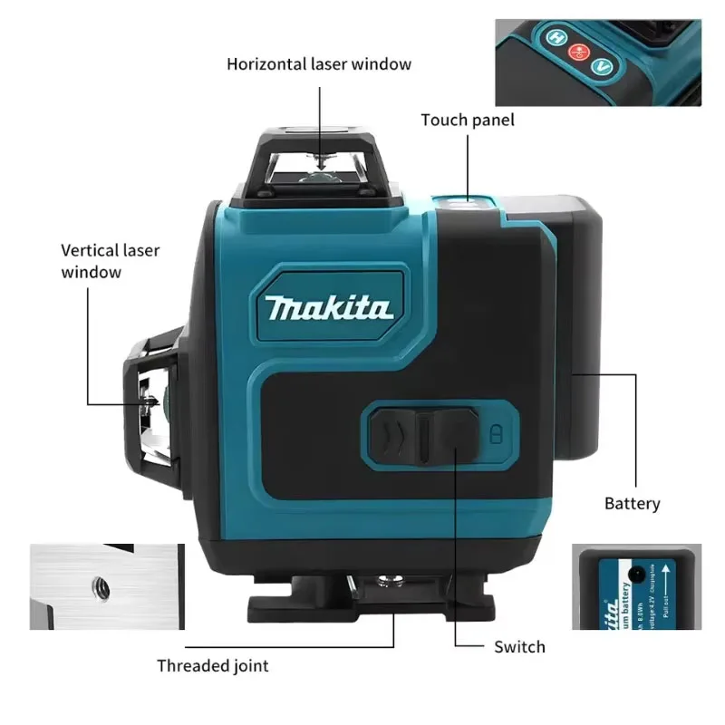Makita 16-Line Cross Level 360 - Power Tools Green ulasan dan harga