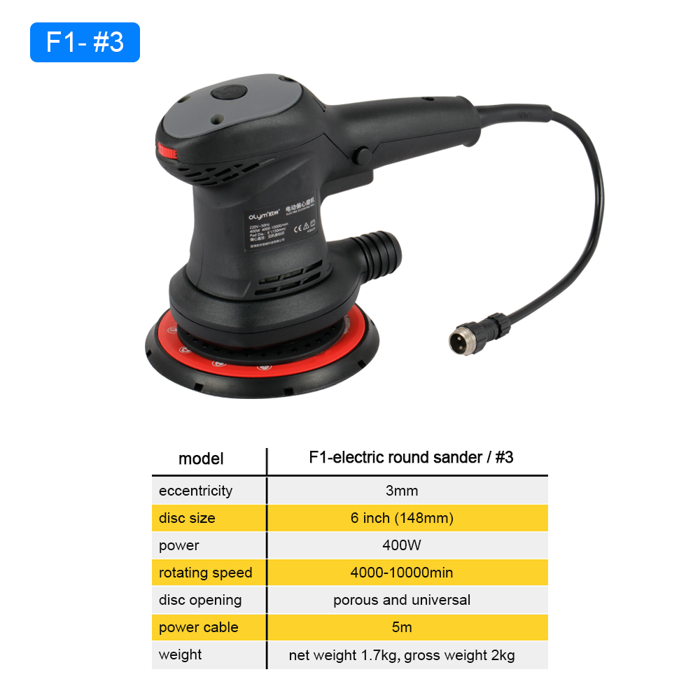 HONGMAI Orbit 3Mm Central Vacu - Random Orbital Sander ulasan dan harga
