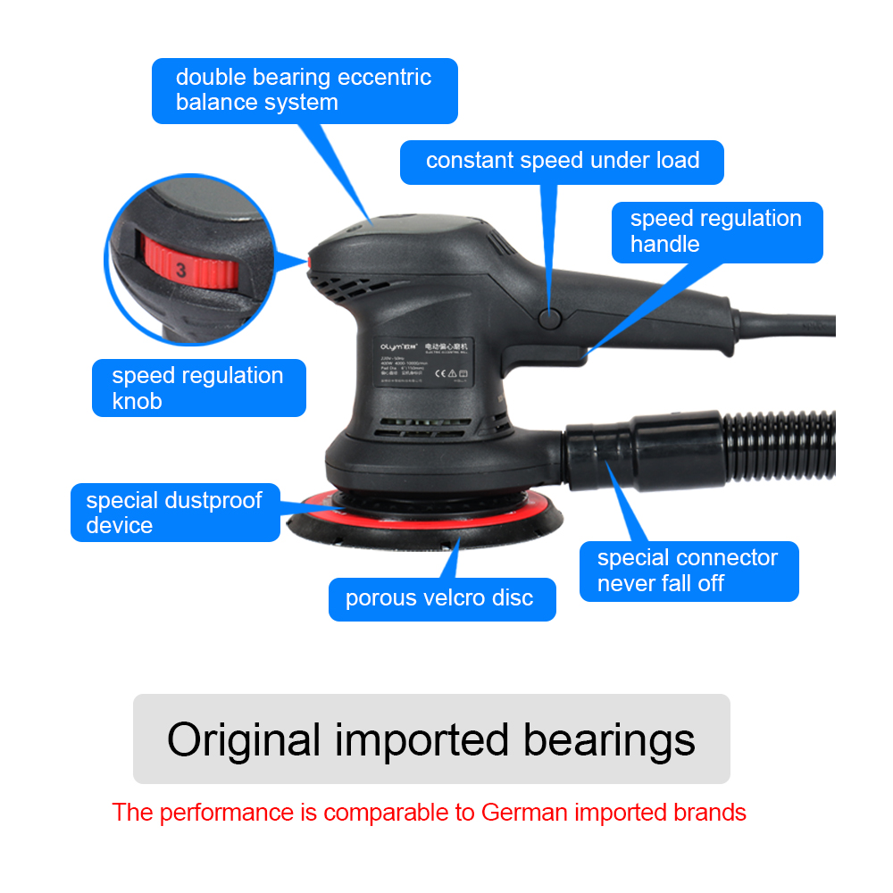 HONGMAI Orbit 3Mm Central Vacu - Random Orbital Sander ulasan dan harga