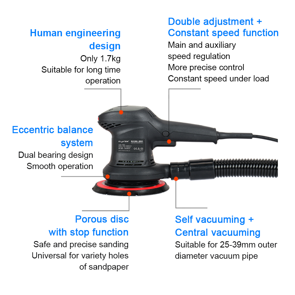 HONGMAI Orbit 3Mm Central Vacu - Random Orbital Sander ulasan dan harga
